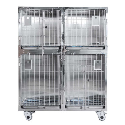 Dog Cage with Wheels for Pet Hospital